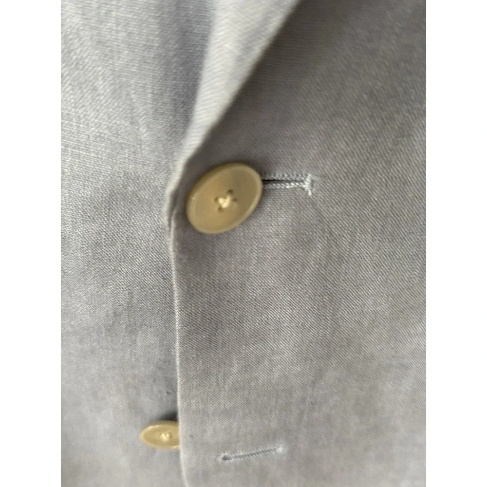 Lauren Ralph Lauren Men's 44L Blue 100% Linen Sport Coat Blazer Paisley Lined